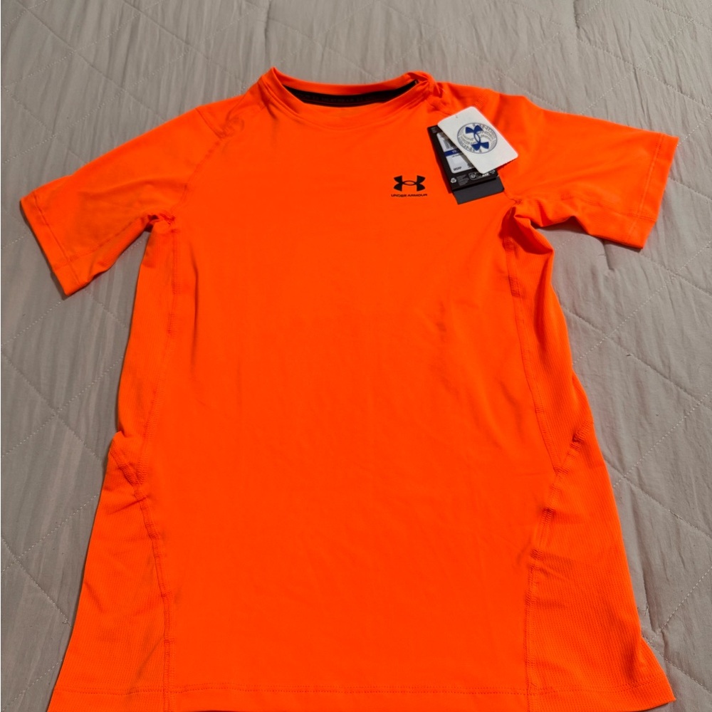 Under Armour Boy’s Short Sleeve HeatGear Tee - Bright Orange